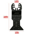 thumbnail image 4 of 1 3/4 Inch Bi-Metal Oscillating Saw Blades – Universal Oscillating Tool Fitment for Wood, Drywall, & PVC – 2 Pack, 4 of 4