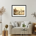 thumbnail image 4 of Historic Framed Print, Market place and Bismarcks Fountain Jena Thuringia Germany, 17-7/8" x 21-7/8", 4 of 9