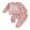 Pink, variant on Baby Girl 2Pcs Fall Outfits Fuzzy Letter Embroidery Long Sleeve Sweatshirt + Pocket Pants Set Toddler Clothes