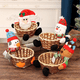 thumbnail image 2 of Cesta de almacenamiento de dulces de Feliz Navidad Biudunm Decoración -Santa -Cesta de almacenamiento Caja de dulces de escritorio A, 2 of 7