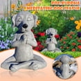 thumbnail image 4 of Xihbxyly Estatua de Buda con Forma de Perro, Adorno de Jardín con Forma de Perro Yoga, Decoración Zen, Decoración Primaveral para El Hogar, Uso En Exteriores E Interiores, Adorno para Parterres, Rega, 4 of 7