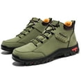 thumbnail image 5 of FLYLAND Men Hiking Shoes Waterproof Non-slip Sport Shoes Casual Leatehr Camping Shoes Outdoor Sneakers for Men US13, 5 of 8