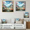 thumbnail image 4 of Designart "Kawaii Wonderland Of Sweet Blossoms I" Landscape Forest River Mountains Floater Framed Canvas Prints, 4 of 5