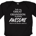 thumbnail image 4 of Inktastic Yeah My Great Grandson is Pretty Awesome Boys or Girls Long Sleeve Baby Bodysuit, 4 of 5