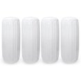 thumbnail image 1 of 10 x 28 in. Center Hole Ribbed Boat Pontoon Fender, White - 4 Piece, 1 of 1