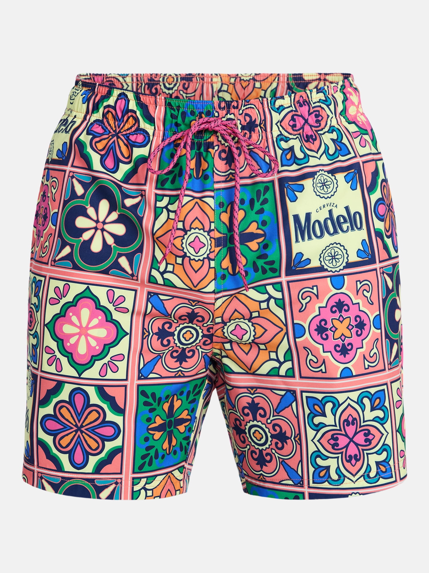 Modelo Men's and Big Men's Print Board Shorts, Sizes S-3XL