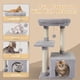 thumbnail image 4 of Lindo árbol para gatos para interiores, torre para gatos, condominio, sisal, postes rascadores con plataforma de salto, muebles para gatos, centro de actividades, casa de juegos, gris, 4 of 7