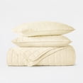 thumbnail image 4 of Lightweight Wrinkle Resistant Quilt Sets in Yellow Square for King Size Bedding by Comfort Canopy, 4 of 10