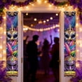 thumbnail image 4 of Yunuuuoa Carnival Mardi Gras Festival Decorative Hanging Flags Banners for Outdoor Garden Yard Doorstep Party Decorations, 4 of 6