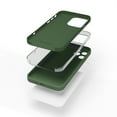 thumbnail image 3 of Red Ember Shockproof Case for iPhone, Ultra Slim Protective Liquid Silicone Matte Finish Phone Case - iPhone 13 Pro Max - Dark Green, 3 of 5