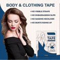 thumbnail image 1 of Women S Double Sided Tape For Clothing And Body V Neck Skirt Shirt Clothes Tape Transparent Nonslip Strap Sticker, 1 of 5