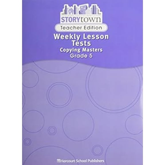 Pre-Owned Storytown : Weekly Lesson Tests Copying Masters Teacher Edition Grade 5