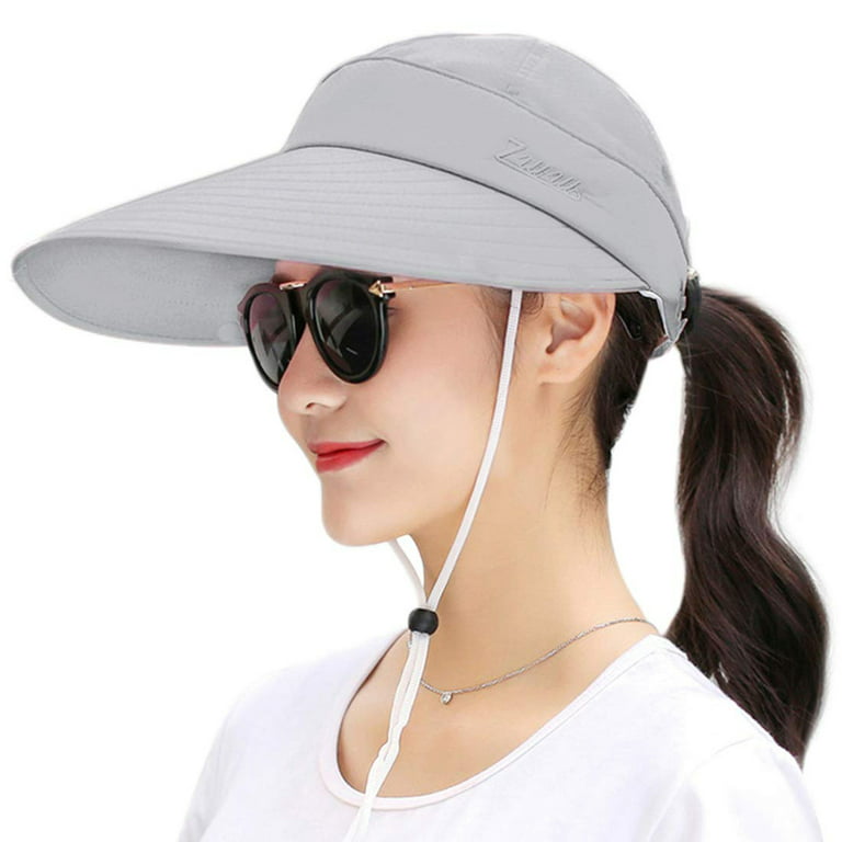 Men Women Fishing Hats Outdoor UV Protection Sun Protection Wide Brim Hat  with Face Mask and Neck Flap/Grey 