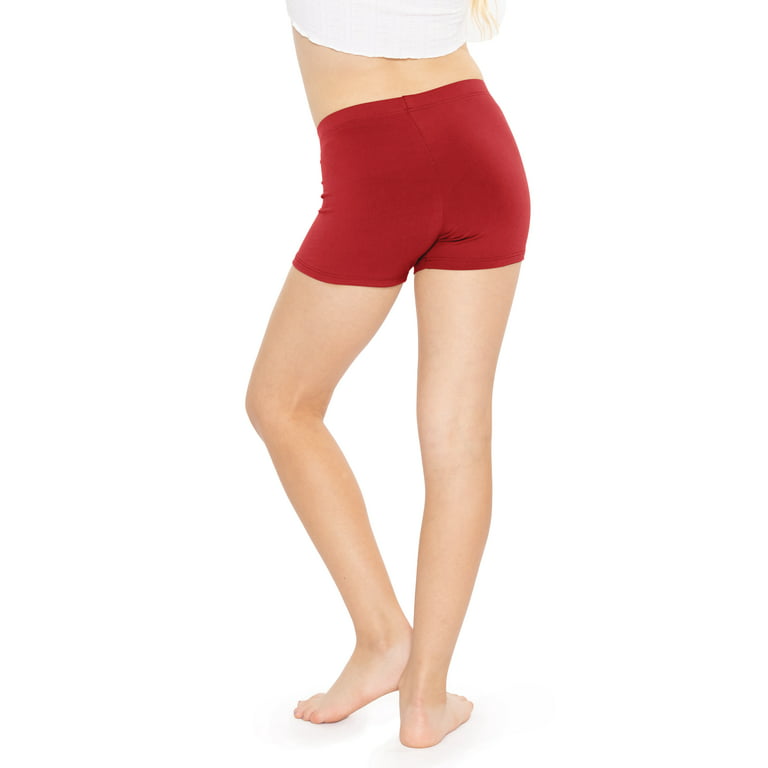Stretch Is Comfort Girl's Stretch Booty Shorts, Cotton