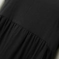 thumbnail image 4 of 2024 Women's Cotton Linen A-Line Dress - Round Neck Plus Size Loose Fit, Casual Office Summer Wear, 4 of 6