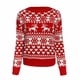 thumbnail image 1 of Crew Cuello de Navidad Pullover Blusa Pullover Reindeer Papá Noel Plazo de Rojo l Sunnimix Suéter tejido, 1 of 8