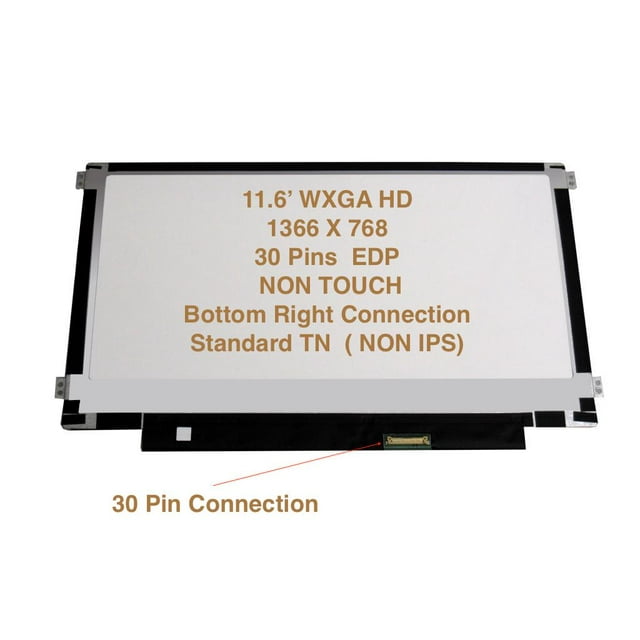 Chi Mei N116bge-e32 Replacement LAPTOP LCD Screen 11.6" WXGA HD LED DIODE (Substitute Replacement LCD Screen Only. Not a Laptop ) (N116BGE-E32 REV.C1)