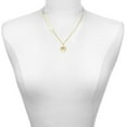 thumbnail image 2 of Delight Jewelry Gold-tone Large Light Pink Crystal Heart - Gold-tone Class of 2026 Delicate Bar Necklace, 18.75", 2 of 4