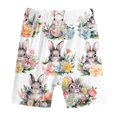 thumbnail image 5 of Easter Outfits for Boys Size 2-12 Short Sleeve T-Shirt Funny Bunny Suit Easter Egg Shirt Shirts Casual Round Neck Pullover Tops Pants 2 PC Children Clothing X08-White 9-10 Years, 5 of 7