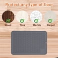 thumbnail image 4 of Silicone Dog Cat Food Mat, Waterproof Slip Resistant Raised Edge Pet Feeding Mats - gray, 4 of 5