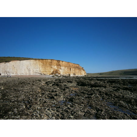 LAMINATED POSTER Rock Stones Coast Sea United Kingdom White Cliffs Poster Print 11 x (Best Place To See White Cliffs Of Dover)
