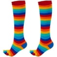 thumbnail image 1 of Rainbow Knee High Socks (Toe Socks), 1 of 3
