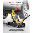 thumbnail image 5 of VEVOR Low Profile Floor Jack, 2.5 Ton (5512 lbs) Capacity, Steel Racing Floor Jack with Single Piston Quick Lift Pump & Raised Saddle, Hydraulic Trolley Car Lift for SUVs, Lifting Range 3.3"-13.8", 5 of 9