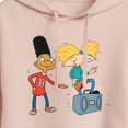 thumbnail image 3 of Hey Arnold! - HA Air Guitar - Juniors Cropped Pullover Hoodie, 3 of 5