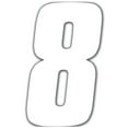 thumbnail image 2 of Factory Effex 02-4468 White 6" Standard Number Graphic, 2 of 2