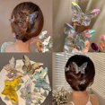 thumbnail image 1 of 6 piezas de pinzas para el pelo para mujer Mariposas Transparente Fuerte Garra Tocado de Cristal Imitación Mujeres Pinza para el Cabello Accesorios para el Cabello, 1 of 5