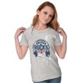 thumbnail image 4 of America Rocks Patriotic Headphones Unisex Plus Fleece Graphic Sweatshirt Brisco Brands 2X, 4 of 6