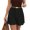 Black2, variant on Women'S Shorts High Waisted Shorts A-Line Shorts Summer Elastic Waist Shorts For Women Work Office Daily Wear 2026 S