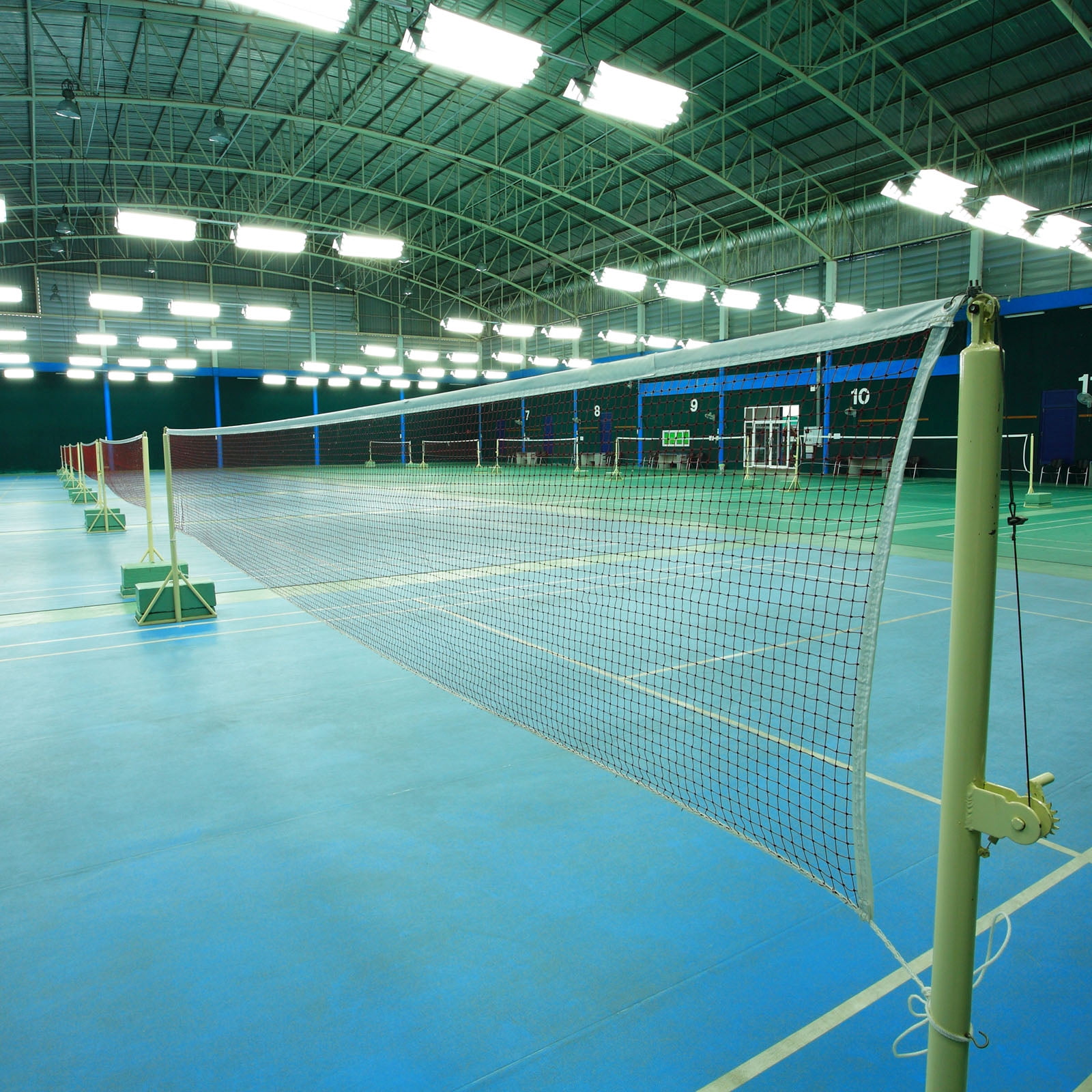 Unique Bargains Portable Badminton Net Badminton Court Netting Replacement Blue