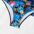 thumbnail image 4 of Wancir 3pcs Set Women Bikini with Cover Up Swimsuit Floral Print Bottom Knotted Front Top High Waisted Swimwear, 4 of 9