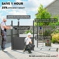 thumbnail image 4 of Outsunny 4.6' x 9' Metal Outdoor Storage Shed with Lockable Doors Grey, 4 of 10