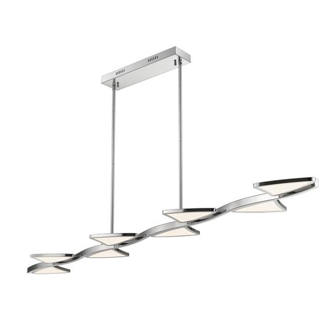65 in. Aeon LED Chrome Island Light Ceiling Light