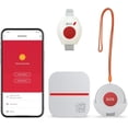 thumbnail image 1 of Tigebraver WiFi Caregiver Pager Life Alert System for Seniors, No Monthly Fee App Control Medical Alert System, Waterproof Call Button + Watch Button + Receiver (2.4GHz Wi-Fi Only), 1 of 7