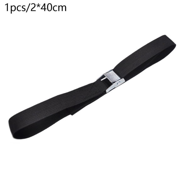 Heavy Duty Ratchet Tie Down Strap, Polyester, Black, Reusable