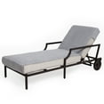 thumbnail image 4 of Authentic Hotel and Spa Authentic Turkish Cotton Grey Towel Cover for Standard Size Chaise Lounge Chair, 4 of 4