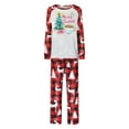 thumbnail image 6 of REORIAFEE Family Christmas Pjs Matching Sets 2 Piece Loungewear Long Sleeve Top and Pant Plaid Soft Pajama Lightweight Sleepwear Red S-2XL, 6 of 6