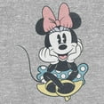 thumbnail image 2 of Toddler's Mickey & Friends Distressed Retro Minnie Sitting  Graphic Tee Athletic Heather 5T, 2 of 3