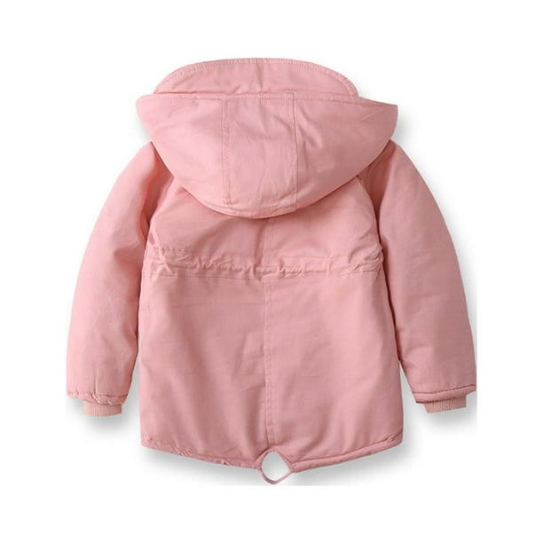 Kids Jackets for Girls Boys Spring Coat Zip Up Button Long