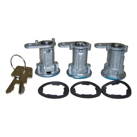 4 Cylinder 2.5l Wrangler Crown Automotive 8122874K3 CAS8122874K3 81-86 CJ-5,7,8/84-90 XJ CHEROKEE/MJ COMANCHE/87-90 YJ WRANGLER W/FULL STEEL DOORS CYLINDER KIT ()
