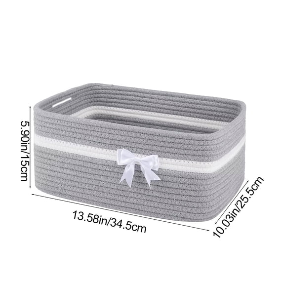 TACILIP Organization and Storage, Holiday Gift Storage Basket with Packaging Woven Storage Bin, Gifts for Men