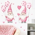 thumbnail image 3 of Valentine's Day Wall Stickers,Gnome Love Heart Wall Decals,Cute Gnome Window Cling,Mural Stickers for Wedding Anniversary Party,Waterproof Static Glass Sliding Door Sticker, 3 of 6