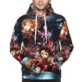 thumbnail image 6 of Demon Slayer Trendy Cartoon Men'S Fleece Hooded Hoodie, hoodies for women men with pockets,Fall Fashion 2025 Pullover Sweaters Winter Clothes, 6 of 9