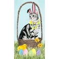 thumbnail image 2 of Popp, Grace 15x24 Gold Ornate Wood Framed with Double Matting Museum Art Print Titled - Easter Cats Collection B, 2 of 4