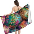 thumbnail image 3 of PHYHOO Easter Eggs Rainbow Sand Free Microfiber Beach Towel Lightweight Oversized Quick Dry for Swimming, Pool, Camping, Yoga, Traveling Essentials Accessories Vacation Stuff 30x60in, 3 of 8