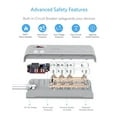 thumbnail image 2 of BESTEK 8 Sorties Parafoudre Bande d'Alimentation avec 4 Ports de Charge USB et 6-Pied Rallonge Robuste, 600 Joules, FCC ETL Énuméré, 2 of 8
