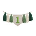 thumbnail image 1 of 1 banner de cumpleaños para silla alta Banner de silla alta Niños para niños Decoración de la habitación para niños 1 año Banner de cumpleaños primer verde, 1 of 8